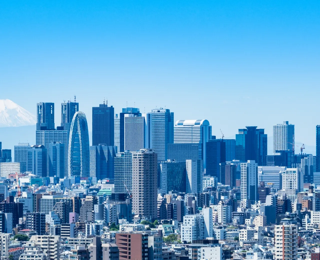 ビルが立ち並ぶ地域